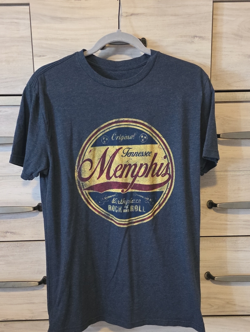Memphis Graphic Crewneck T-Shirt - Navy